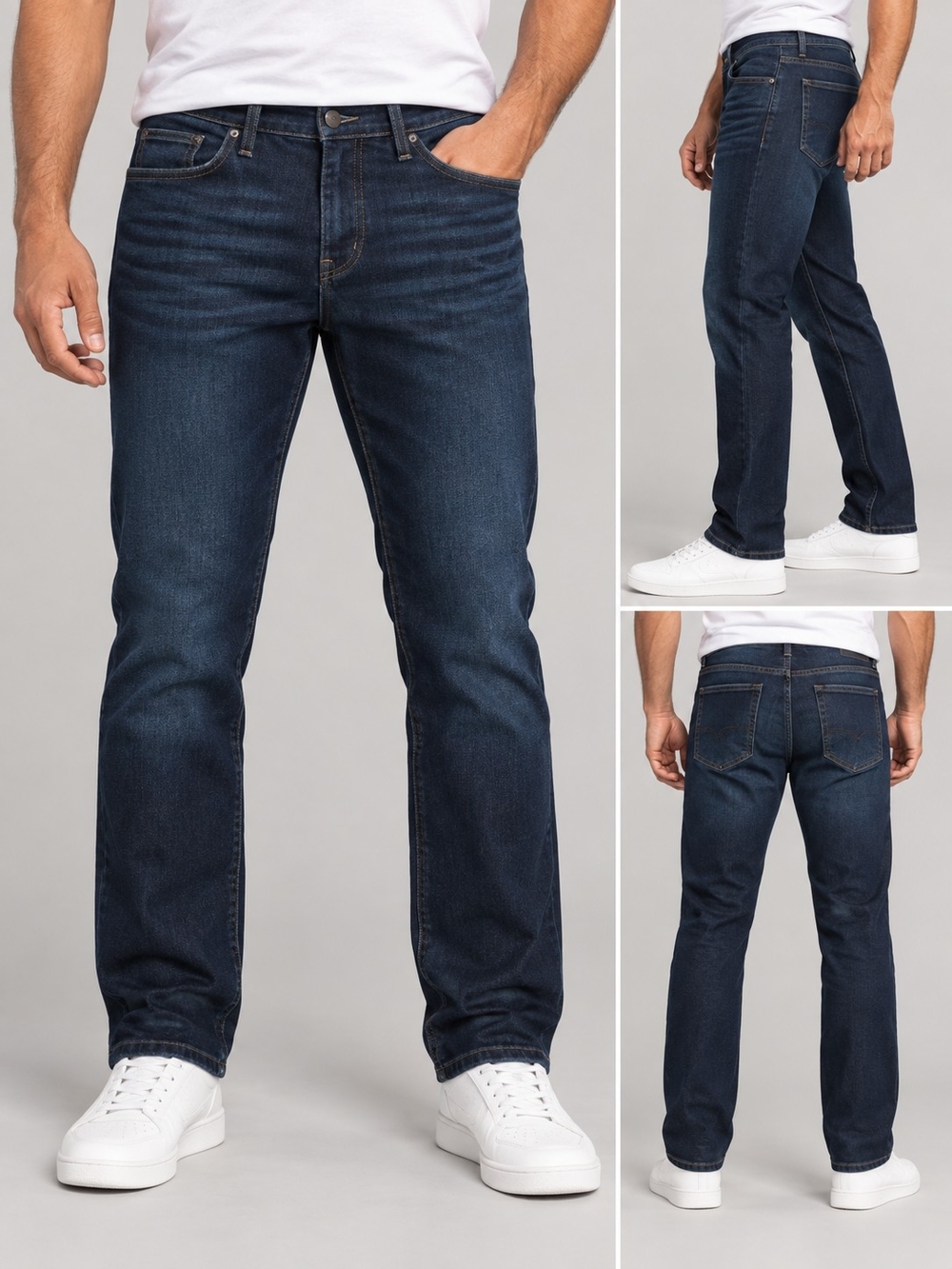 Hollister Men's Deep Indigo Straight Jeans 34x34